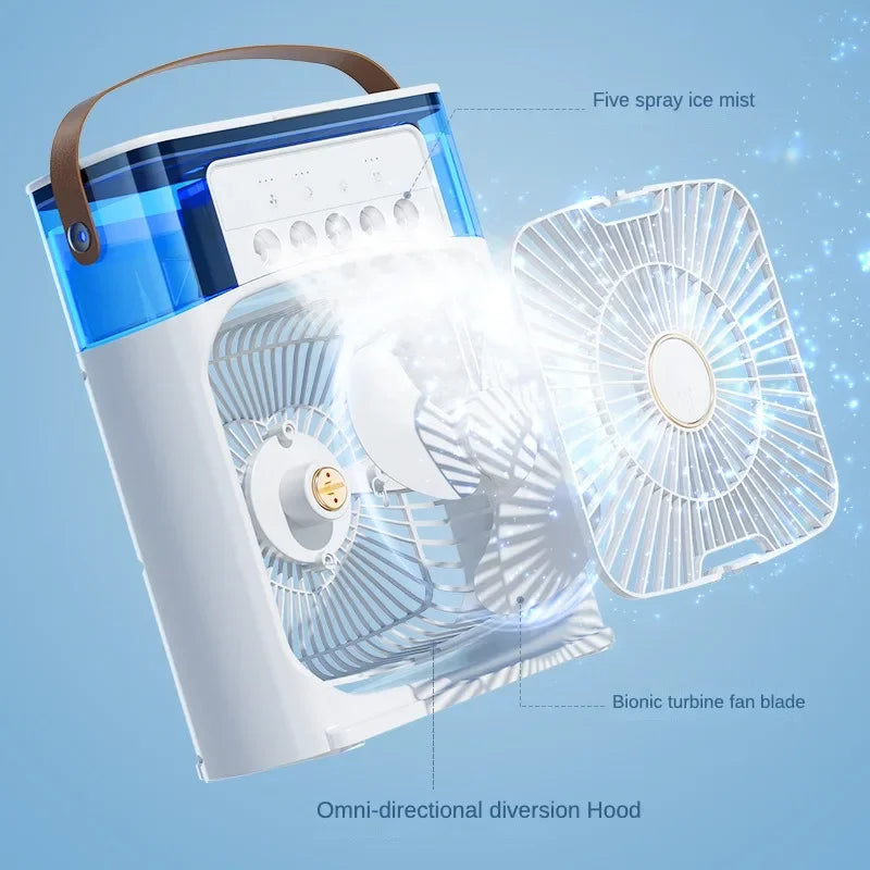 3 Speed Fan Portable Humidifier
Small Air Cooler Hydrocooling 
Adjustment For Office Fans