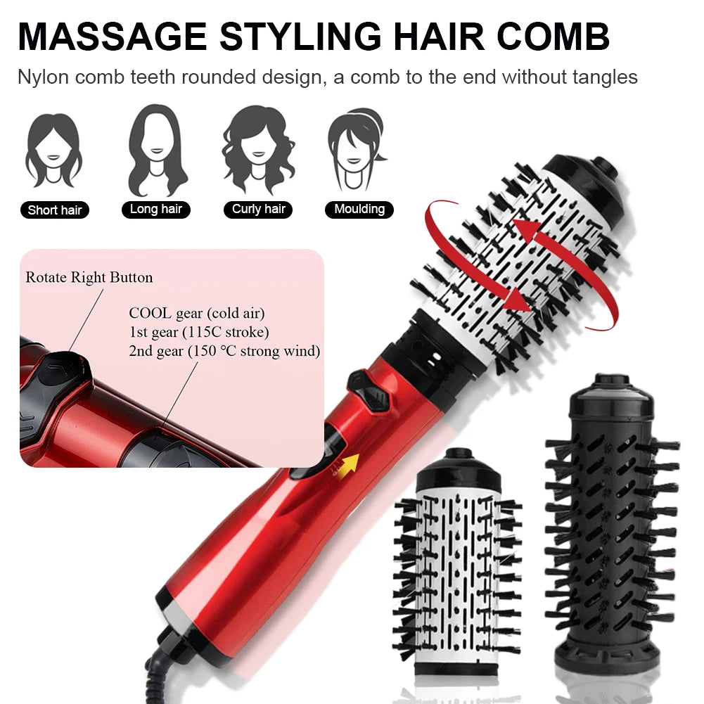 Rotating Hair Dryer Electric Comb