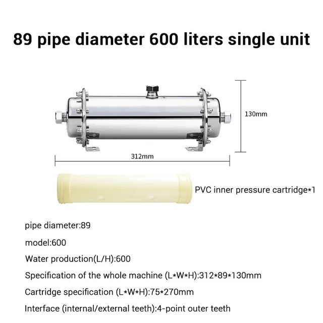3000L Stainless Steel Water Filter System