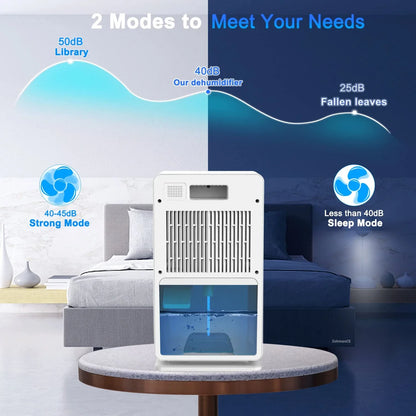 Large Capacity Dehumidifier and Air Purifier for Home Office Room