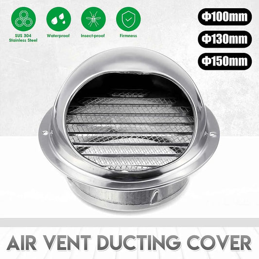 304 Stainless Steel Duct Cover
100mm Round Ventilation System
130mm Hood Exhaust Rain Cap
150mm Air Vent Rainproof Cover