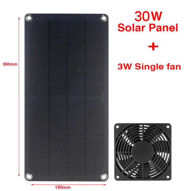 Solar Exhaust Fan Mini Ventilator Solar Panel Powered Fan Air Extractor