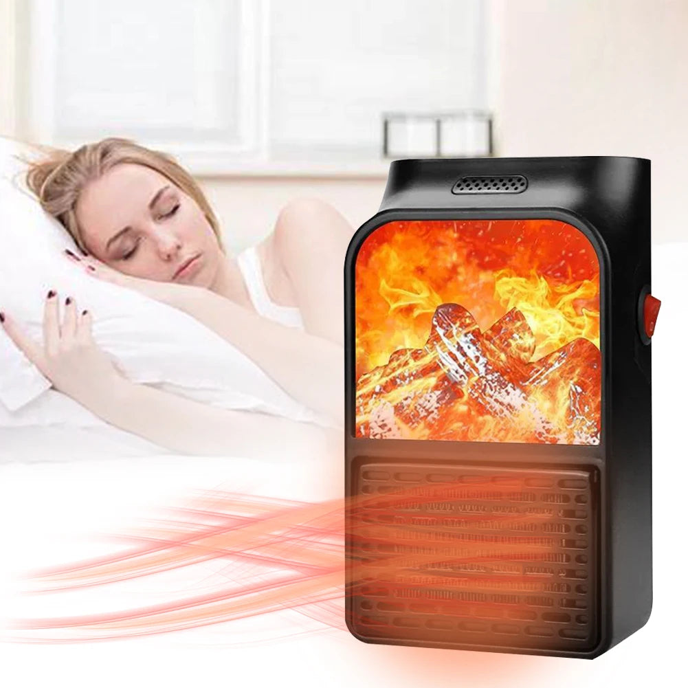 3D Flame Electric Fireplace Heater with Remote