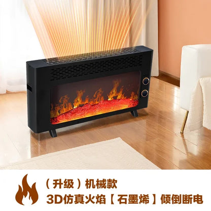 3D Simulated Flame Fireplace Electric Heater