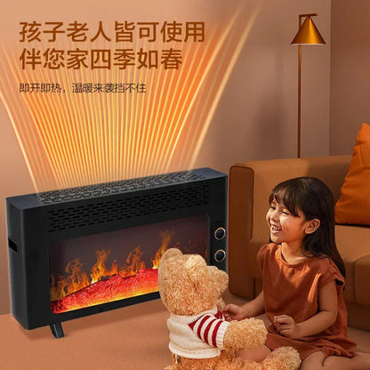 3D Simulated Flame Fireplace Heater