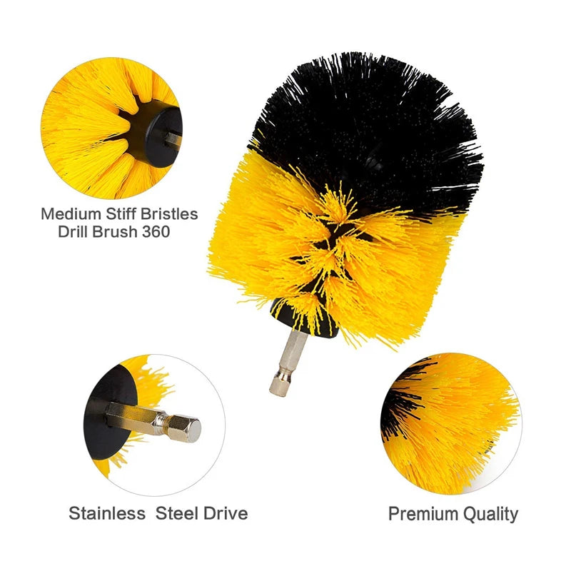 Power Scrubber Brush Set for Bathroom Cleaning