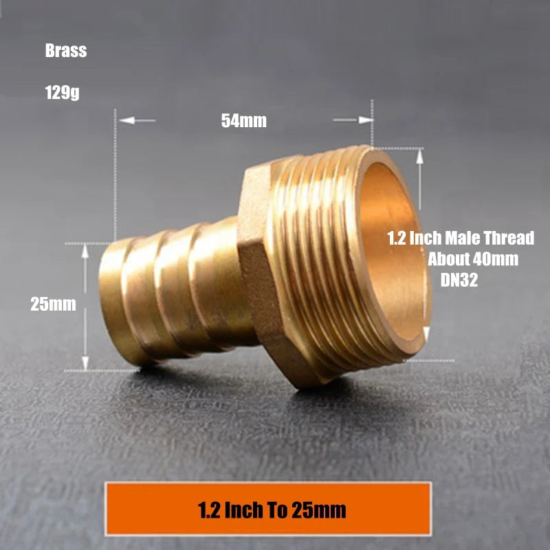 1 1/4" Male Thread To 25mm Pagoda Connectors Copper/Brass Pipe Joints