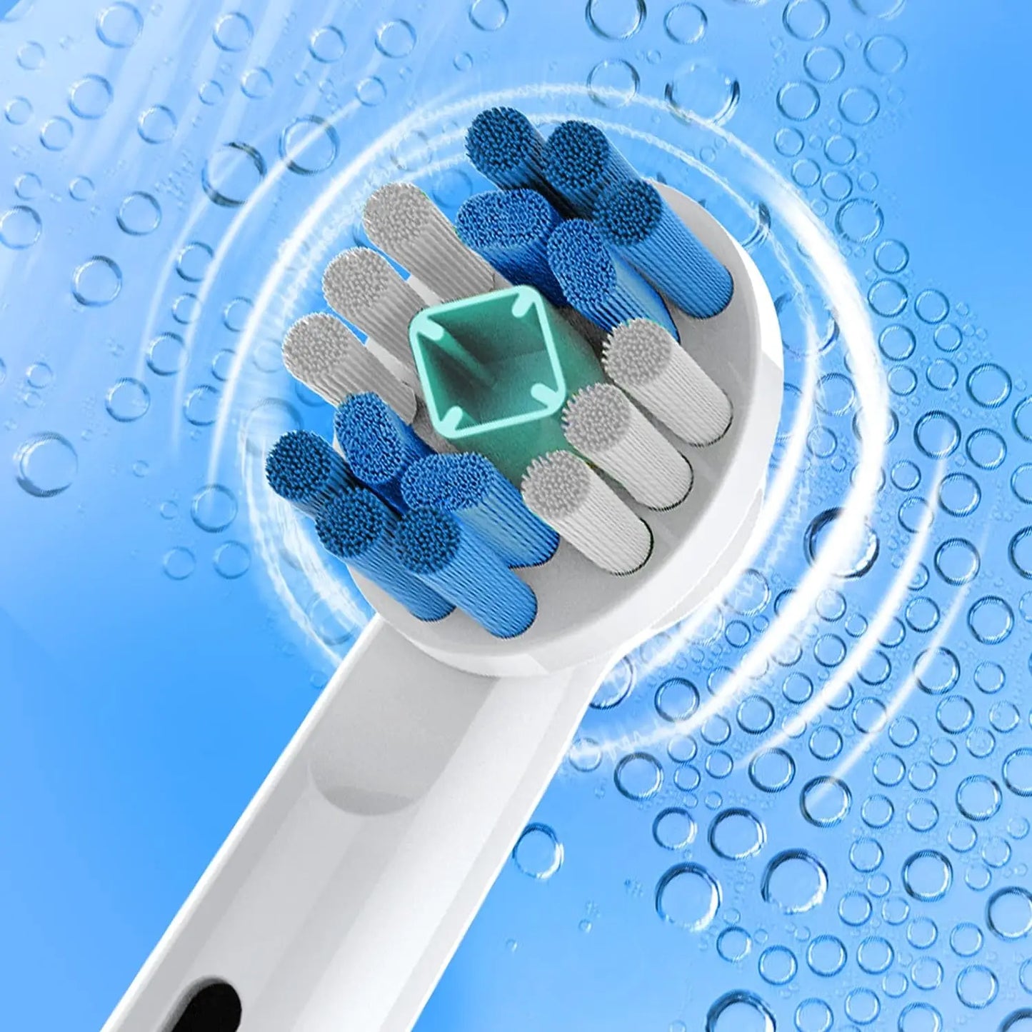 3D White Electric Replacement Toothbrush Heads - Compatible with Most Oral-B Electric Toothbrushes