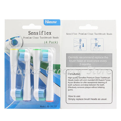 HX-2012SF Replacement Electric Toothbrush Head for HX1610 HX1620 HX1630 HX1511 HX1513 HX2014 Double-end Brush Head.