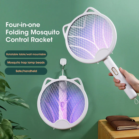Electric Mosquito Killer Fly Swatter Trap UV Light USB Rechargeable
