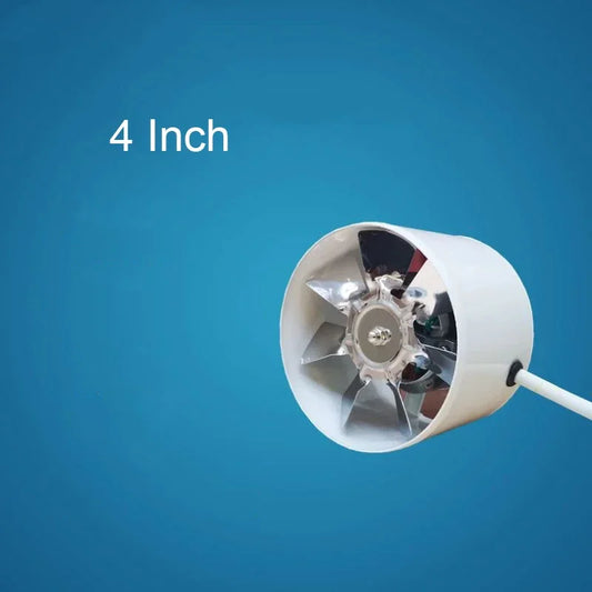 4 Inch Inline Duct Fan Ventilator Metal Pipe Ventilation Exhaust Fan Mini Extractor