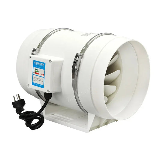 4 inch 220V Exhaust Fan Grow Silent Inline Pipe Duct Bathroom Garage Extractor Ventilation Kitchen Toilet Wall Air Ventilator