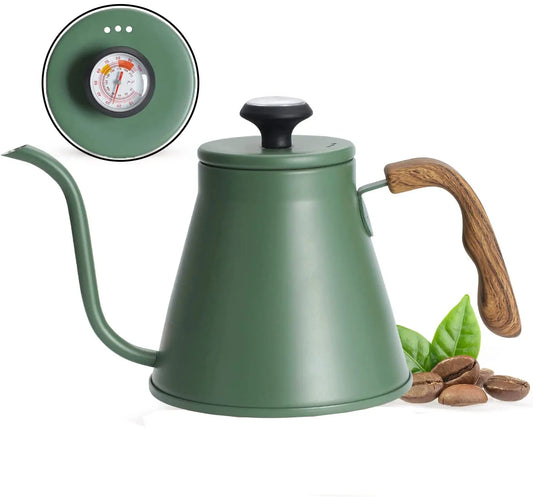 42oz Pour Over Kettle Stove Top,Gooseneck Kettle, Coffee kettle with Exact Thermometer.