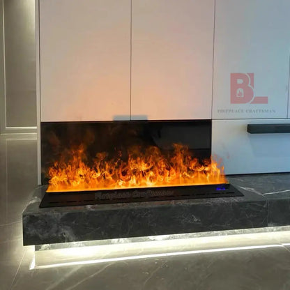 48 Inch 3D Water Vapor Digital Electric Cheminee Decorative Fireplace 1500W With Sound Effects.