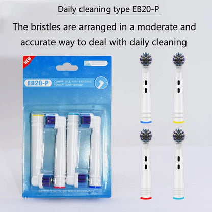 Electric Toothbrush Head for Oral B Electric Toothbrush Replacement Brush Heads - 4 Pack