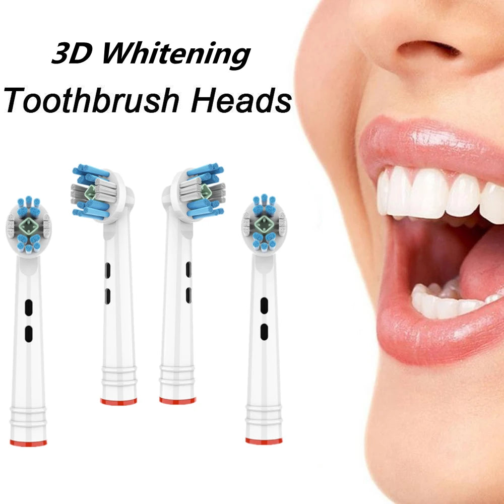 4Pcs Replacement Brush Heads For Oral-B Electric Toothbrush