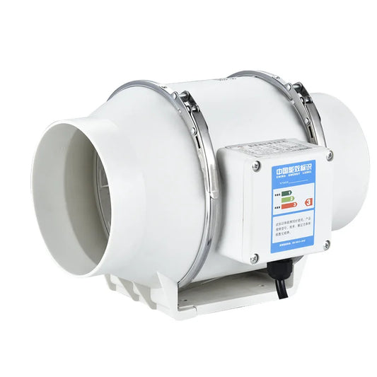 4" 220V Exhaust Fan Inline Pipe Duct Bathroom Kitchen Ventilation Ventilator