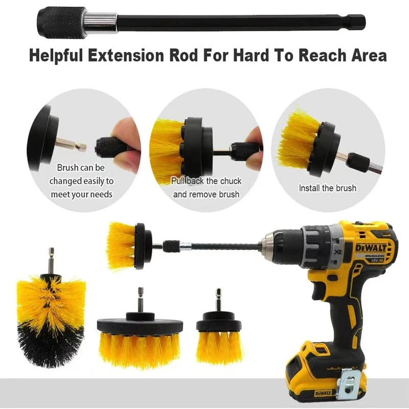 Electric Scrubber Brush
Drill Brush Kit
Plastic Round Cleaning Brush for Carpet
Glass Tires Brushes Cleaning Tools