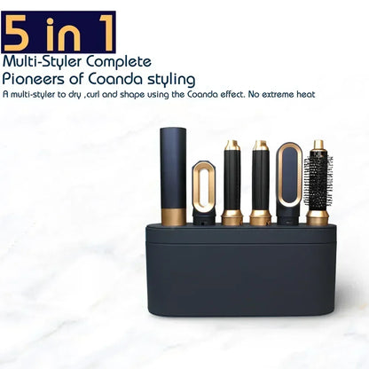 5 in 1 Hair Dryer Multi Hair Styler Curling Iron Straightener Hair Brush Professional Blow Dryer