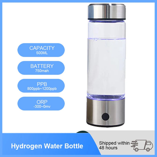 500ML Hydrogen Generator Bottle Purifier Ionizer Filter For Drinking.
