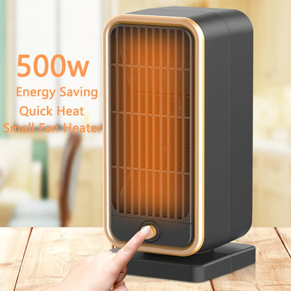 500W Heating Fans for Home Office Portable Desktop Electric Heater