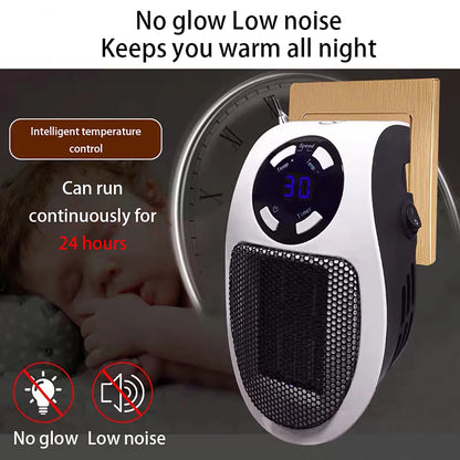 500w Mini Electric Heater with Remote Control Silent Desktop Warm Air Blower Winter Home Warmer Machine for Household Office. 

Product name: 
Mini Electric Heater with Remote Control