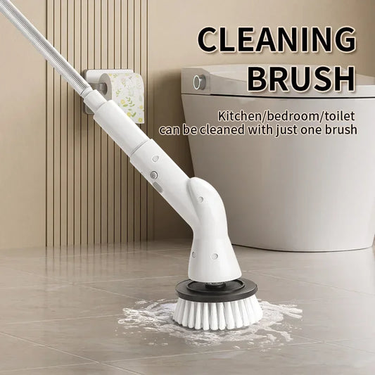 Electric Cleaning Brush Spin Scrubber Shower Kitchen Bathroom Gadget