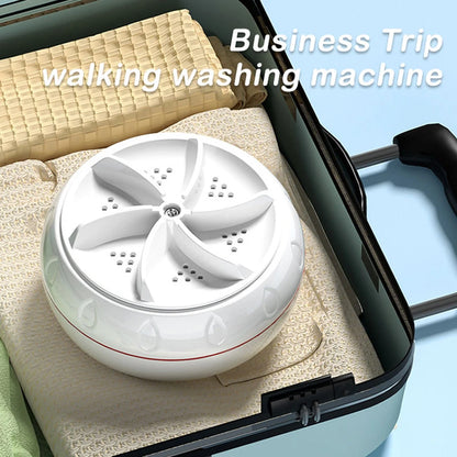 60W Portable Turbo Washing Machine Mini Ultrasonic Washer