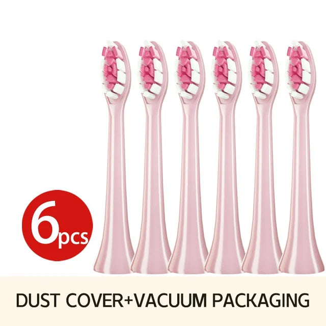 1. 6PCS Brush Heads for Philixx H X3/6/8/9 Series Electric Toothbrush
2. Vacuum Sealed Packaged Replacement Toothbrushes Heads