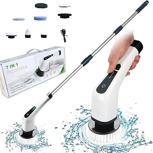 Electric Cleaning Brush for Kitchen Bathroom Toilet Rotation Cleaner waterproof Wireless