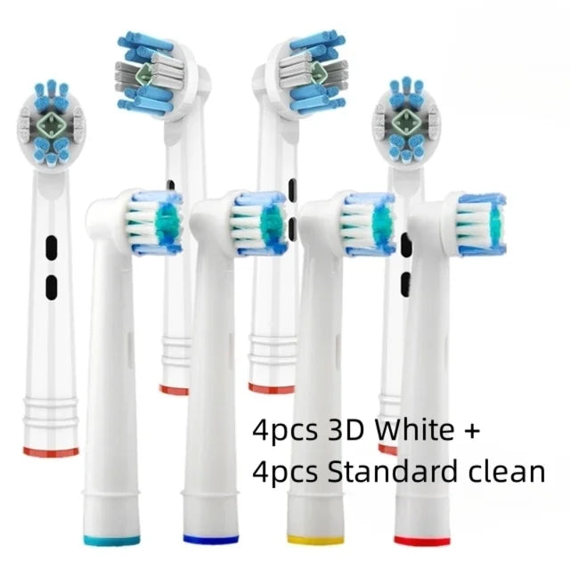 8PCS Brush Head nozzles for Braun Oral B Replacement Toothbrush Head