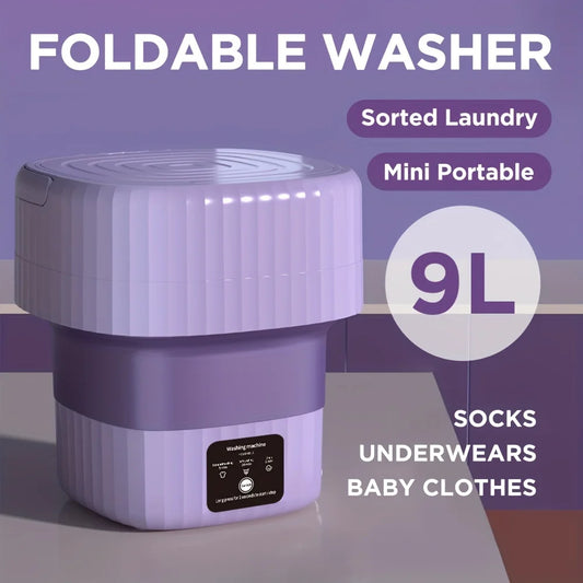 Portable Foldable Washing Machine With Spin Dryer