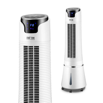 Electric Tower Fan Water Mist Fan with Timer - Portable Air Cooling Fan Bladeless Air Cooler with 3L Tank