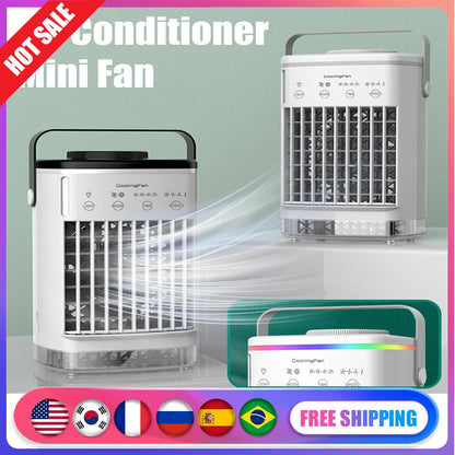 Portable Mini Air Cooler Fan
USB Air Cooler Fan
Humidifier Water Cooled Air Cooling Fan
Light For Office Room