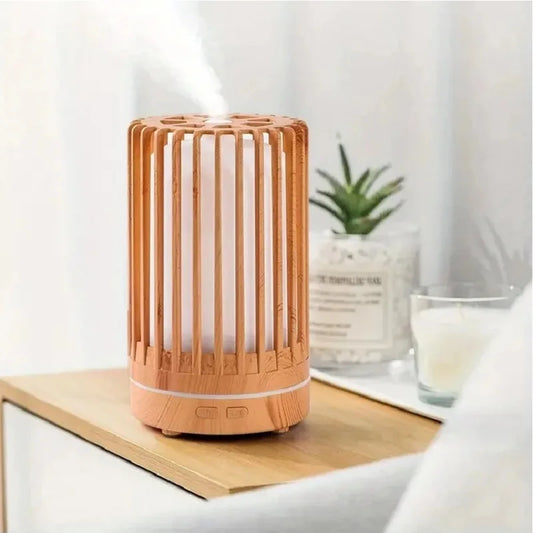 Air Humidifier Aromatherapy Machine Bird Cage Ultrasonic USB Humidifier Essential Oil Diffuser With Colorful Night Lights