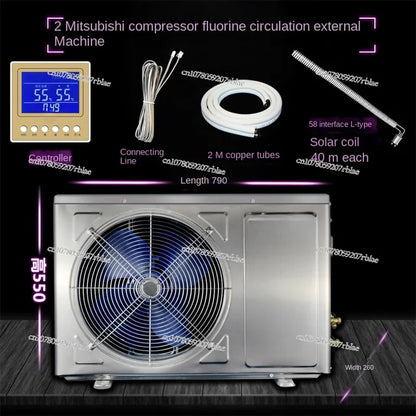 Air Water Heater Fluorine Circulation Host Solar Change Air Space Outdoor Condenser. 

Air Water Heater.