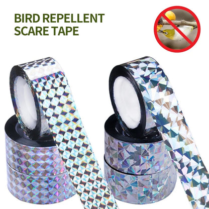 Anti Bird Tape Reflective Repellent Double-sided Bird Repeller Scare Ribbon Device