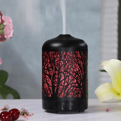 Metal Iron Aroma Diffuser Humidifier with 7 Color LED Lights