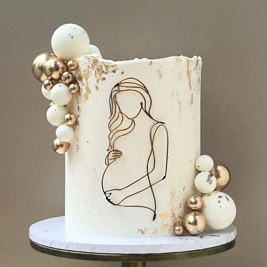 Art Acrylic Mother To Be Cake Topper