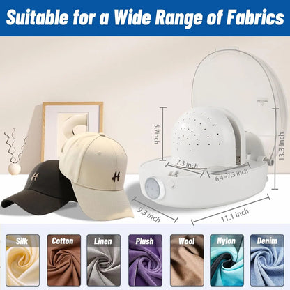 Automatic Cap Cleaner with Steam and Dry
Steam Cleaning & Ironing for Bucket Hat 
Baseball Cap & Dryer for Trucker Hat