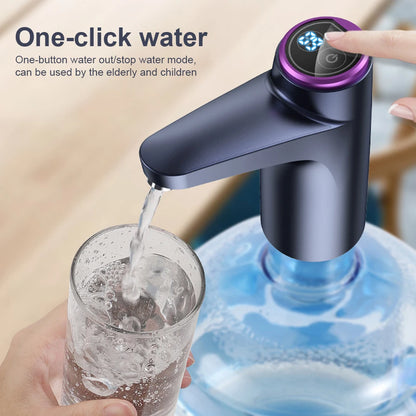 Automatic Electric Water Dispenser Smart Electric Water Pump 600ml Quantitative Gallon Drinking Bottle Switch Water USB for Home