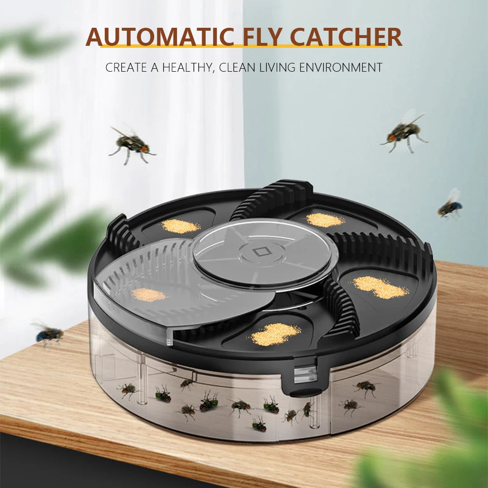 Automatic Pest Catcher Electric Fly Swatter Anti Mosquito Killer Flytrap Insect Catcher