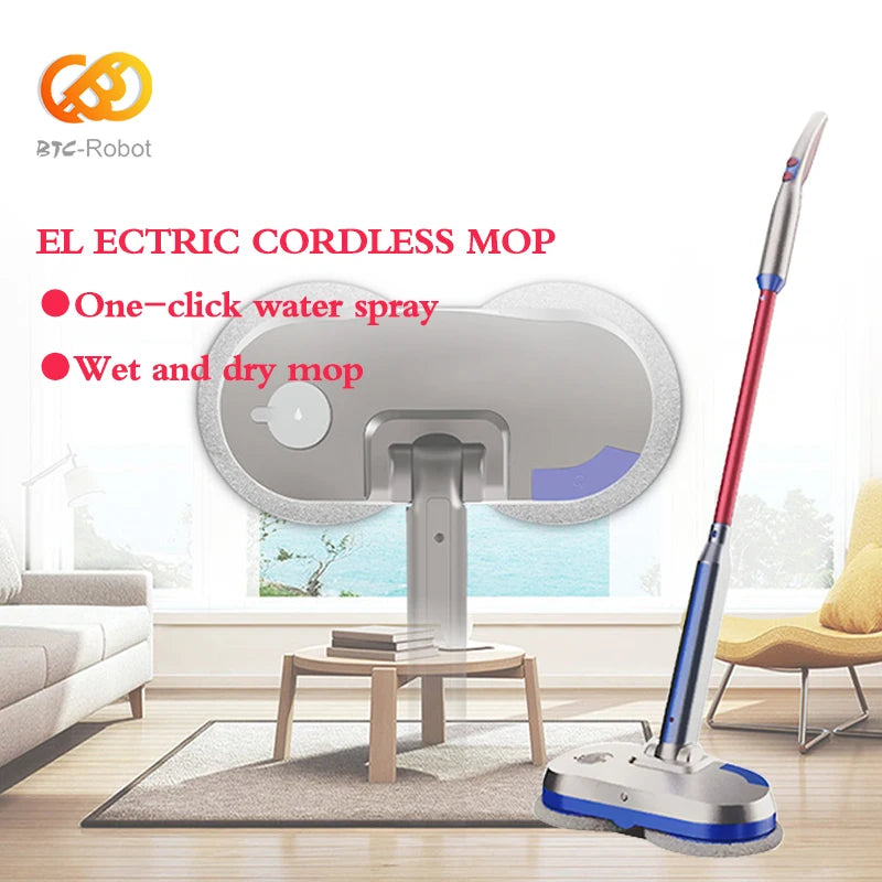 BTCBOT Electric Mop Handheld Wireless Floor Washing And Dry