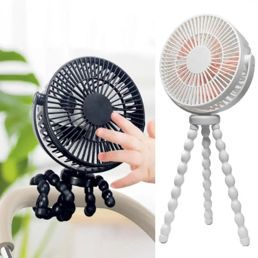Baby Stroller Electric Fan Wrist Fan Office Desk USB Charging Portable Mini Night Light Electric Fan Outdoor Fan Air Cooler Fan