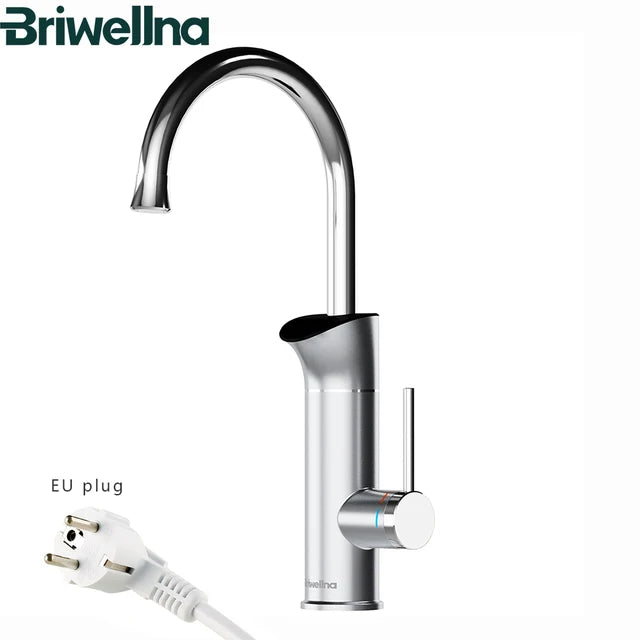 Briwellna Electric Water Heater 220V Instant Hot Water Kitchen Faucet
2 in 1 Tankless Water Heater Electric Faucet Heating Tap
