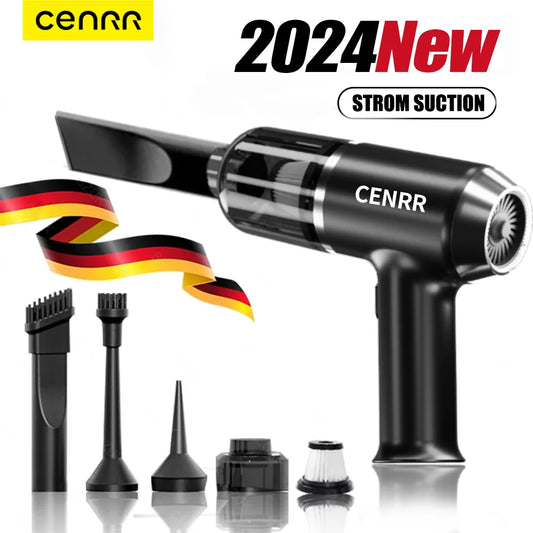 CENRR Car Vacuum Cleaner Strong Suction Mini Blower Wireless Handheld