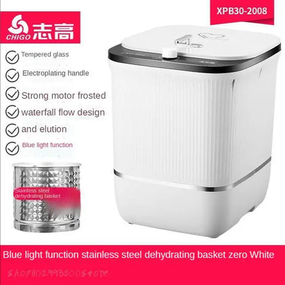 Chigo Mini Washing Machine 
Socks Underwear Special Machine 
High Temperature Sterilization 
Portable