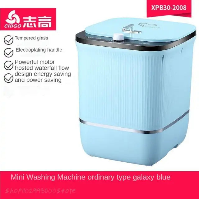 CHIGO Mini Washing Machine
Socks Underwear Special Machine
High Temperature Sterilization
Portable Washing Machine