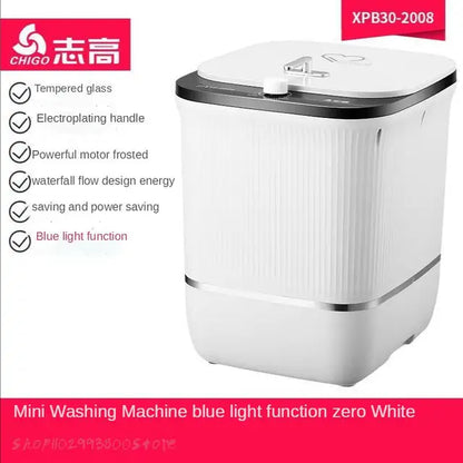 CHIGO Mini Washing Machine
Socks Underwear Special Machine
High Temperature Sterilization
Portable Washing Machine