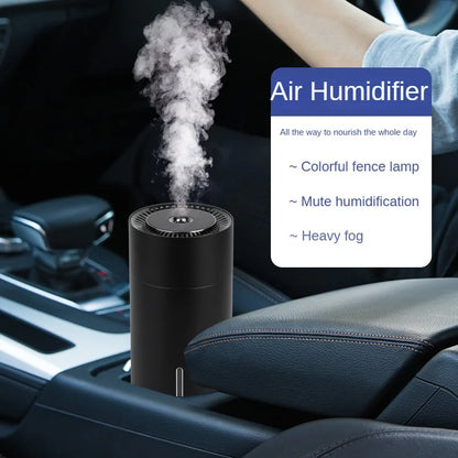 Car Humidifier Rechargeable Mute Colorful Ambient Light USB Portable Air Humidifier Fragrance Diffuser For Vehicle Essential Oil